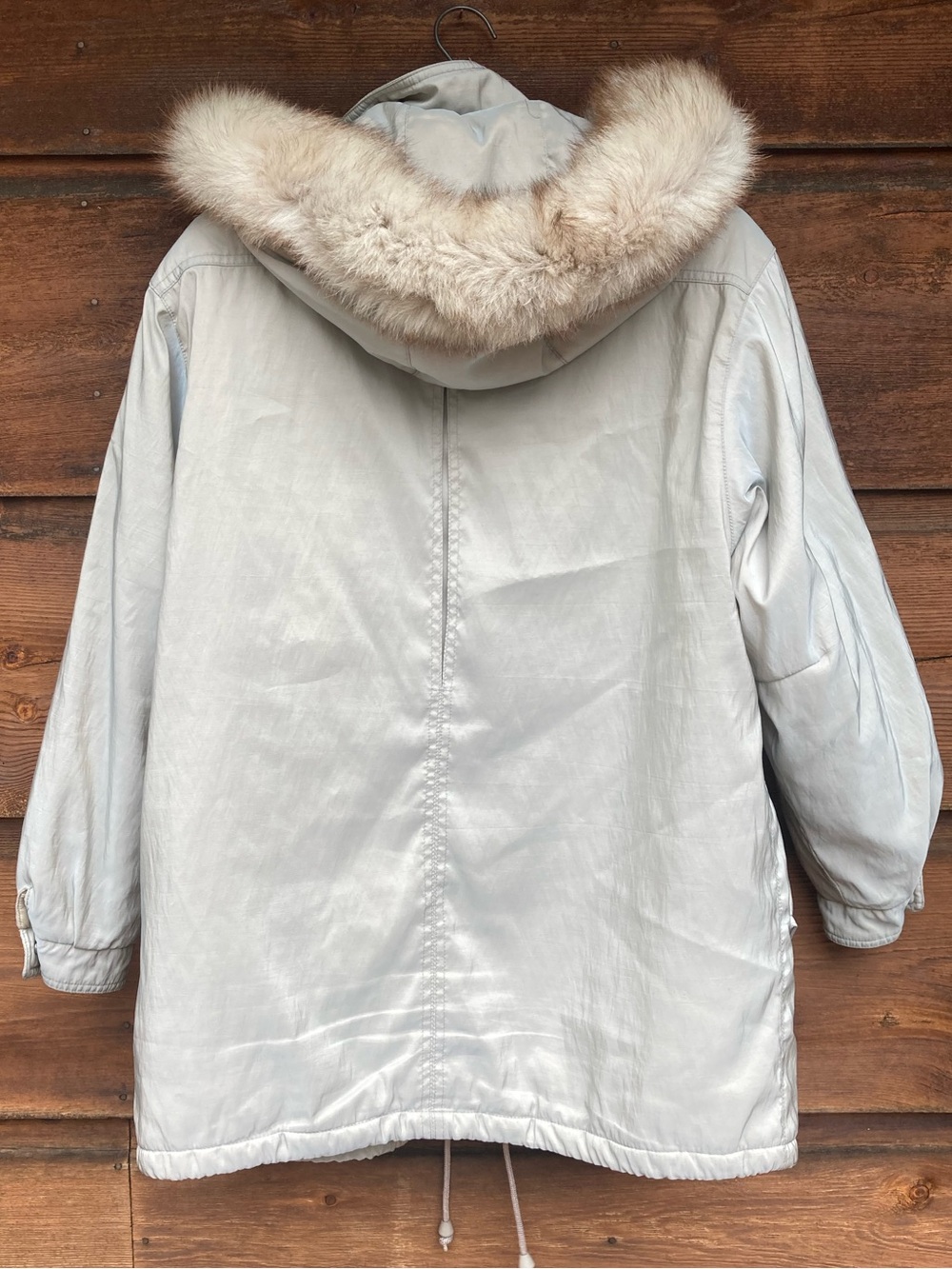 90s Coat Fur-Trimmed Hood - Picture 2 of 9